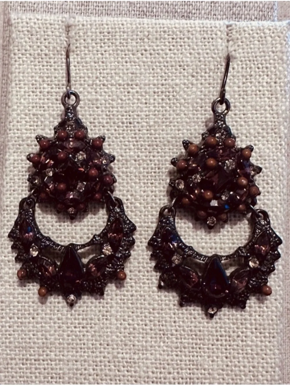 Anthropologie | Earrings | Vintage with Brown Stones